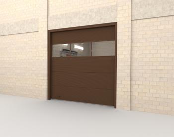 Секционные ворота Микроволна Trend 